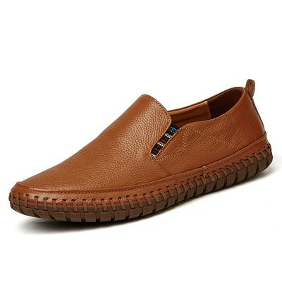 Men Genuine Leather Shoes Slip Shoes Genuine Leather Loafers Mens Moccasins Shoes
