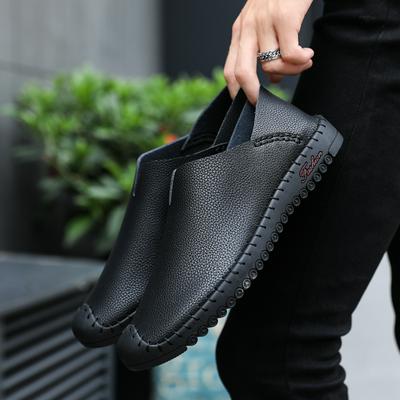 39-44 Yard Casual Soft Surface Microfiber Skin Shallow Mouth Four Seasons Men's Simple Lazy Single Shoes