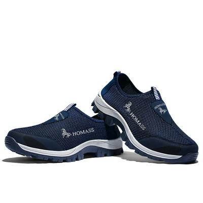 Mesh Shoes Breathable Hollow Explosion Models Lazy Shoes Large Size Hiking Walking Wandering Shoes 