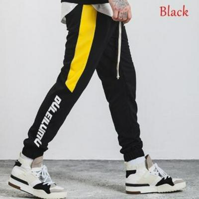 Stripe Pattern Lace Printed Sports Men Pants Joggers Male Casual Sweatpants Bodybuilding Fitness Track Men's Sweat Trousers