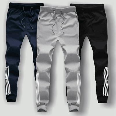 Spring Summer Harem Mens Pants Fashion Skinny Training Trousers Joggers Striped Slim Fitted Pants 