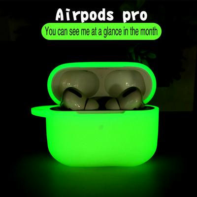 Airpods Pro Luminous Case for Apple Wireless Bluetooth Headset Silicone Case Luminous Case