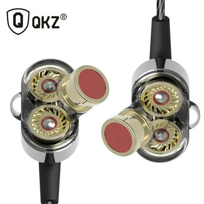 QKZ DM8 Earphone Mobile Phone Tablet Hifi Subwoofer Earphone MP3 Player In-ear Dual Unit Earphones 