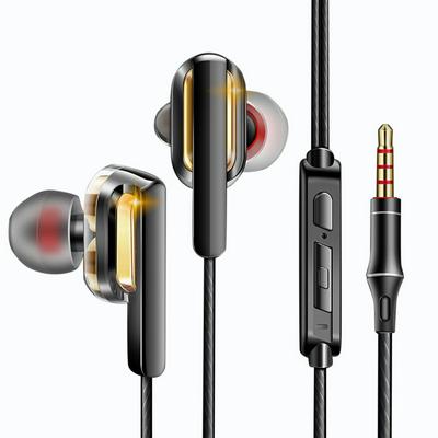 QKZ CK3 Dual Drive Stereo Wired In-ear Headset Earbuds Bass Earphones For IPhone Samsung 3.5mm Sport Gaming Headset With Mic