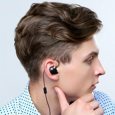 Copper Driver HiFi Sport Headphones In Ear Earphone For Running With Microphone Headset Earbuds