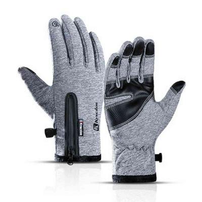 Winter Men and Women Outdoor Sports Touch Screen Warm Splash-proof Bicycle Riding Gloves