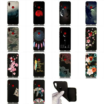 Colored Painting Anti-Scratch Black Bottom Soft TPU Back Cover Case for Xiaomi Redmi Note 7