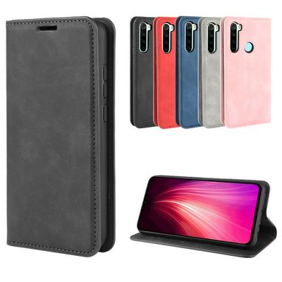 Retro Pattern PU Leather + Soft TPU Card Slots with Stand Support and Wallet Magnetic Absorb Protective Case for Xiaomi Redmi Note 8