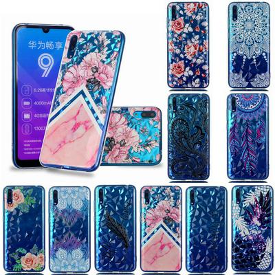 3D Diamond Surface Shockproof Anti-Scratch Soft TPU Back Cover Case for Huawei Enjoy 9