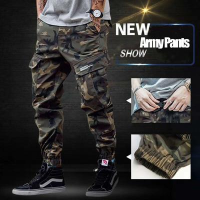 Classic Army Pants Cotton Jeans Men Jogger Pants  Large Pocket Military Cargo Denim Pants Men Jeans