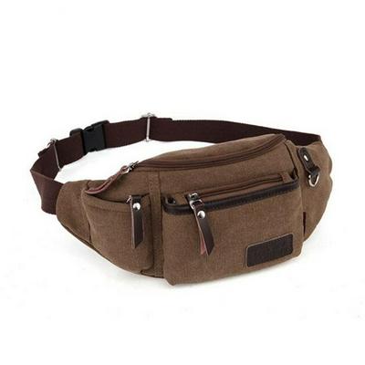  Vintage Canvas Waist Packs Multifunction Men Belt Bag Waist Bag