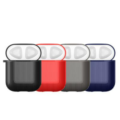 Athene Stripe Pattern Bluetooth Earphone Cover AirPods Case Cover Protective Skin Charging Case
