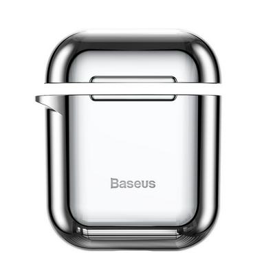 Basues Mingjin Hook Electroplated AirPods TPU Case Airpods Plating Case Cover for Apple Airpods 1 / 2 Protection Box