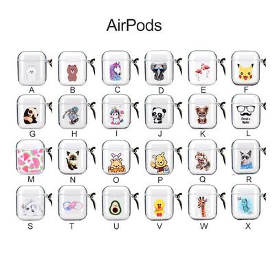 Soft Cover for AirPods Charging Case, Multiple Pattern Styles Protective Case with Matching Keyring