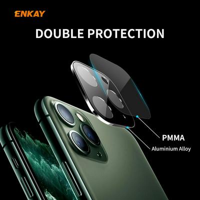 ENKAY Rear Camera Full Screen Coverage Aluminum Alloy + PMMA All Inclusive Lens Protection Film for iPhone 11(6.1)