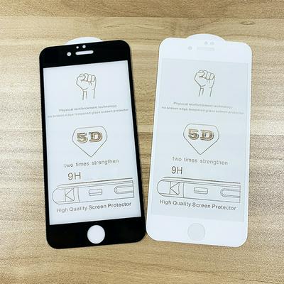 0.3mm Thick HD Screen Protector Anti-Fingerprints Anti-Scratch 5D Tempered Film for iPhone 7 Plus / 8 Plus