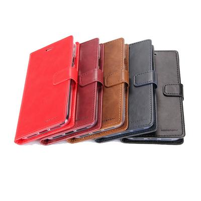 Solid Color Wallet Style PU Leather + Soft TPU Wrist Strap with Stand and Card Holder Case for iPhone Xs Max 6.5