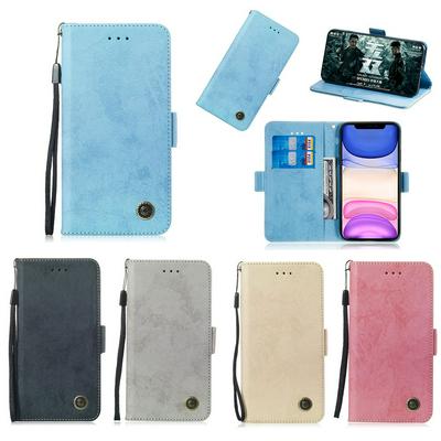 Wallet Phone Case for Xiaomi Redmi Note 8 Pro, Retro Shockproof Leather Phone Cover With Card Slots