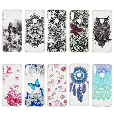 Colored Painting Dust-proof Shock-proof High Transparent Soft TPU Back Cover Case for Huawei Y6 Pro (2019) 