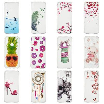 Colored Painting Bear Penguin Feather Skull High Transparent Soft TPU Back Cover Case for Huawei Y6 Pro (2019) 