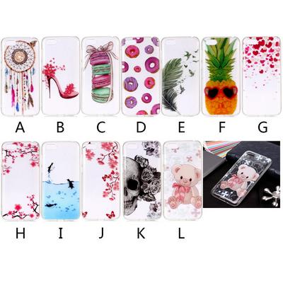 Colored Painting High Transparent Soft TPU Back Cover Case for Huawei Y5 (2018) / Y5 Prime (2018)