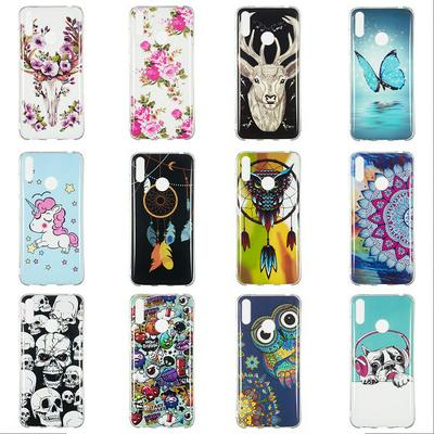 Luminous Shockproof Anti-Scratch IMD Craft Soft TPU Back Cover Case for Huawei Y7 Pro (2019)