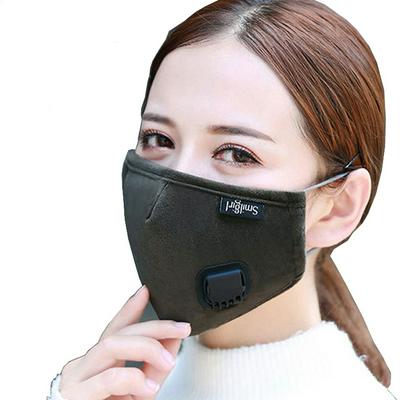 1 Pack Reusable Activated Carbon Anti Dust Cotton Mouth Mask with Respirator
