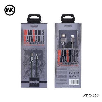 WK Design WDC-067 Warsouls Type-C Interface 1m Metal & Fabric 2.1A Fast Charging Data Sync for Devices with Type-C Interfaces