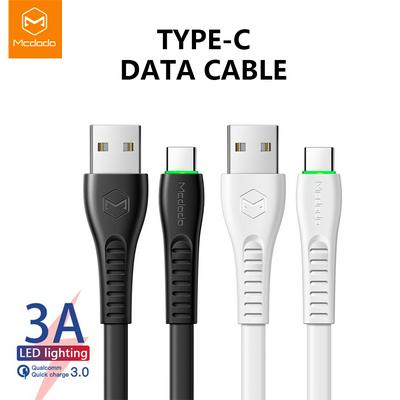 Mcdodo CA-643 USB Type-C LED Indicator Fast Charging 3A Cable  for Samsung S9 Xiaomi Mi 9 Redmi Note 7 A2 Oneplus 6T