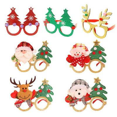Kerstversiering Volwassen Kinderen Speelgoed Kerstman Sneeuwpop Gewei Glazen Kerst Decoratieve Oorbellen Ketting Natale Noel