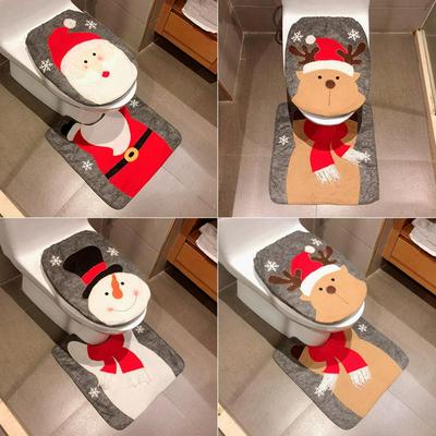 Vrolijk Kerstfeest Kerstman Decoreren Toilet Seat Cover Kerst Decoraties Voor Thuis Nieuwjaar Xmas Decoraties Voor Huis Natal