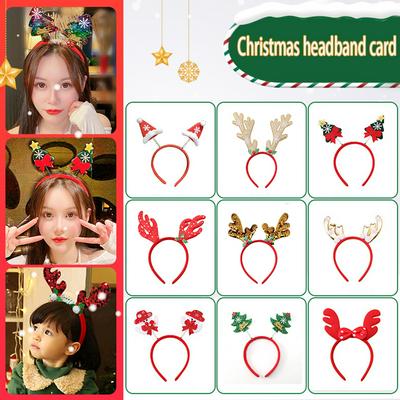 Christmas Headdress Headband Snowman Old Man Antlers Hairpin