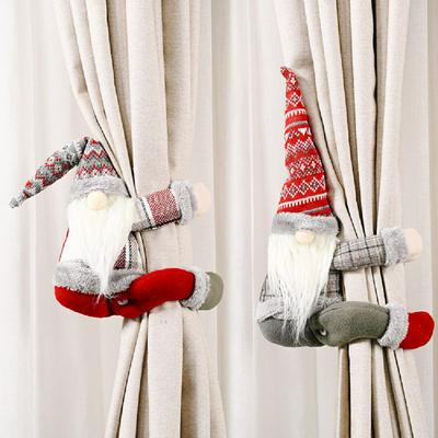 Creative Christmas Lattice Forest Old Man Curtain Buckle Old Man Doll Decorative Pendant