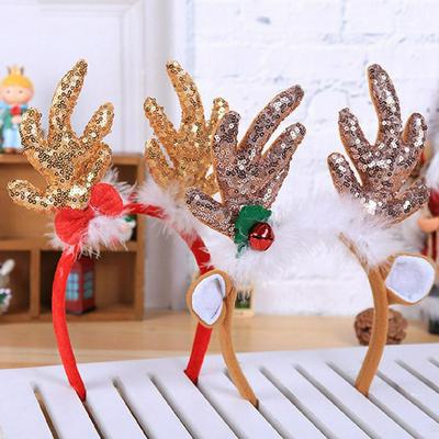 Kerst Hoofdband Reindeer Antlers Vrolijk Kerstfeest Decoraties Voor Huis Navidad 2019 Kerst Geschenken Xmas Ornamenten Gelukkig Nieuwjaar