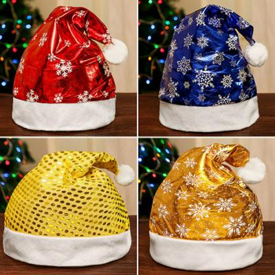 Fashion New Sequined Snowflake Non-woven Hat Party Show Decoration Dress Up Cap for Adult, child