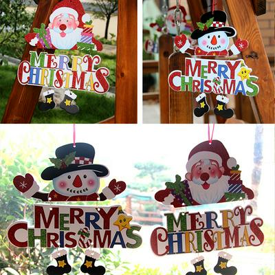 Christmas Decoration Door Hanging Letter Doll Pendant 