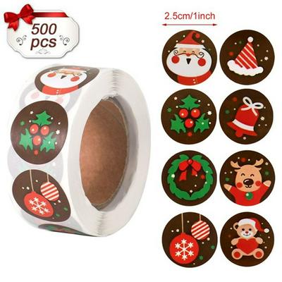 Christmas Sealing Stickers Christmas Ornament  Collection Sticker Label