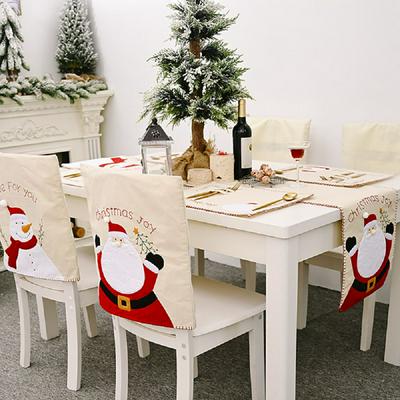 Qifu Kerst Stoel Cover Vrolijk Kerstfeest Decor Voor Thuis 2020 Navidad Noel Natal Kerst Ornamenten Xmas Geschenken Nieuwe Jaar 2021