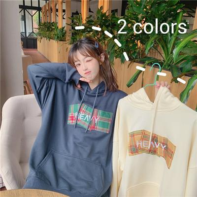 Women's Baggy Pullover Sweatshirt Letter-embroidery Sweat Shirt 