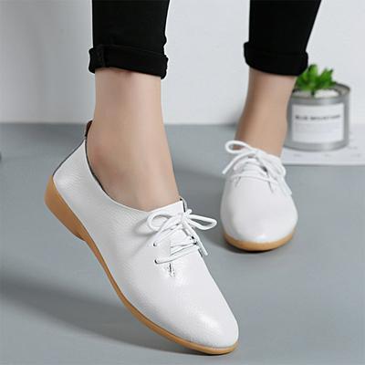 Summer New Women's Casual Shoes Genuine Leather Moccasins Soft Pointed Toe Ladies Loafers Shoes for Women Flats Shoes