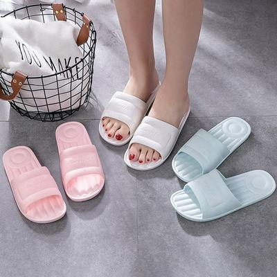 Summer Massage Bathroom Bath Anti-slip Couple Soft Bottom Plastic Slippers