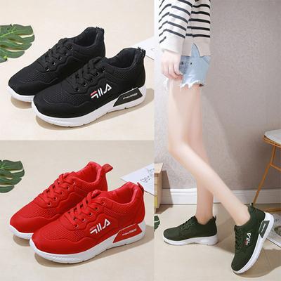 36-40 Yard Spring Summer Casual Comfortable Canvas Mesh Fabric Front Lace-Up Sports Shoes for Women