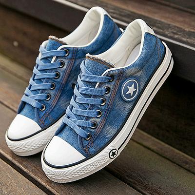 Women’s Canvas Low Top Lace-up Sneaker Casual Shoes