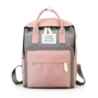 Hit Color Waterproof Oxford Cloth Backpack Student Leisure Travel Backpack Ladies Handbag Laptop Schoolbags Teenager Girls Boys  