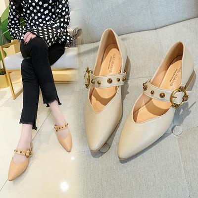 3CM High Heel Women's Shoes High-Heeled Women's Shoes Business Black Pointed Shallow Mouth Trend Wild for Ladies High Heels
