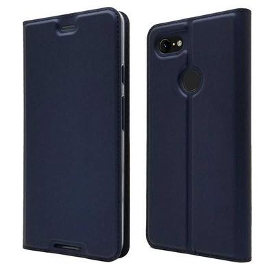 Voltage Magnetic Attraction Solid Color Side Flip Shockproof PU Leather + Transparent TPU with Card Slot and Stand Protective Case for Google Pixel 3 XL