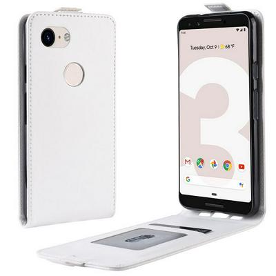 R64 Pattern Single Fold Edge Up and Down Vertical Flip PU Leather + Soft TPU with Card Slot and Magnetic Buckle Case for Google Pixel 3 Lite