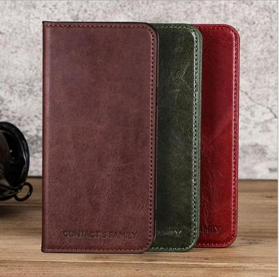 Crzay Horse Leather Wallet Case for Samsung Galaxy S9, Shockpoof Phone Cover with 3 Card Slots