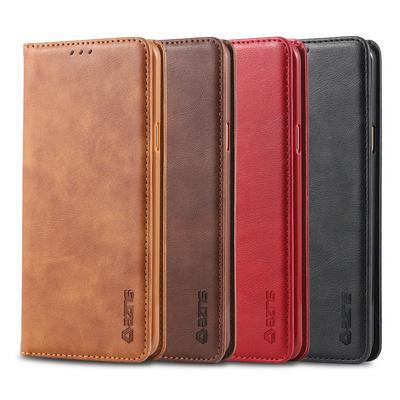 Retro Pattern Solid Color PU Leather + Soft TPU Case with Card Slots and Picture Frame Protective Cover Case for Samsung Galaxy S9 