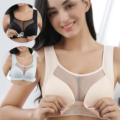 Women's Sexy Nursing Bra No Underwire Front Close Bra for Breastfeeding